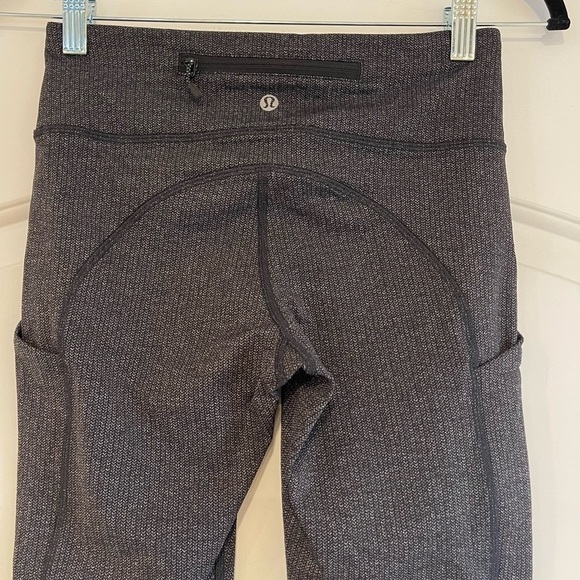 Lululemon Speed Up Tight Gray Herringbone - 4 - Picture 6 of 8
